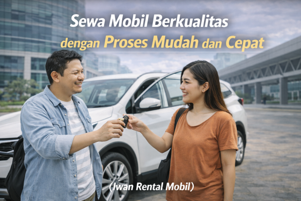Mobil sewaan berkualitas dengan kondisi bersih dan siap digunakan untuk perjalanan.