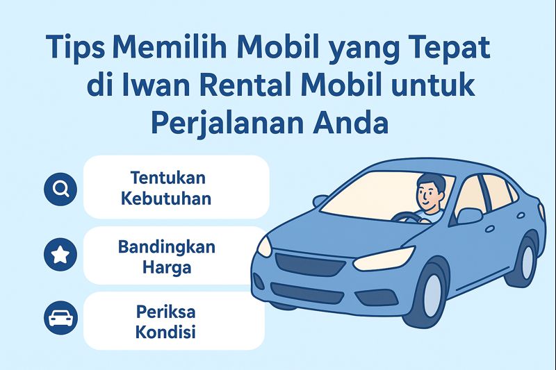 Tips Memilih Mobil yang Tepat di Iwan Rental Mobil untuk Perjalanan Anda. Tips memilih mobil yang tepat di Iwan Rental Mobil untuk perjalanan aman dan nyaman.