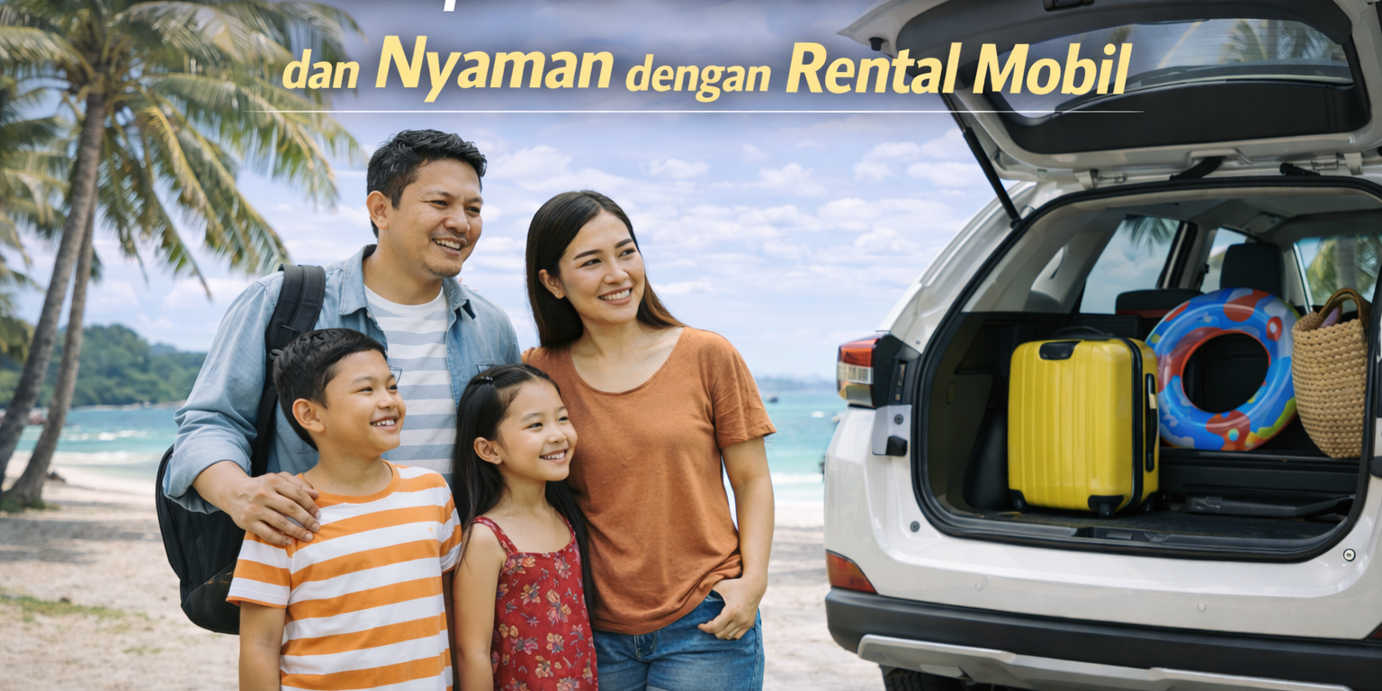 Mobil rental nyaman digunakan untuk perjalanan liburan bersama keluarga dan teman.